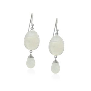 Rainbow Moonstone Hanging earring model E5-075