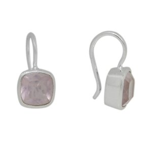 Rose Quartz Hanging earring model E6-012