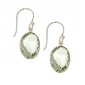 Prasiolite, Green Amethyst Hanging earring model E6-025