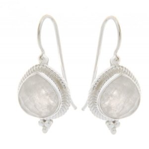 Rainbow moonstone Hanging earring model E6-029