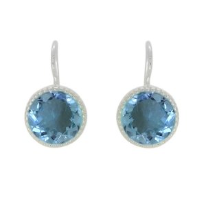 Blue Topaz Hanging earring model E6-032