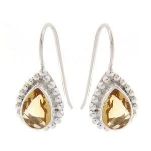 Citrine Hanging earring model E6-035