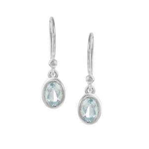 Blue Topaz Hanging earring model E7-019