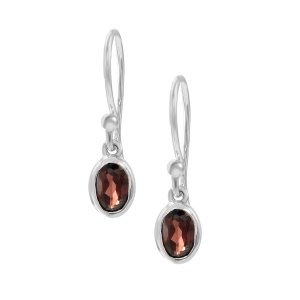 Garnet Hanging earring model E7-019