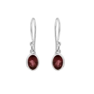 Tourmaline, pink Hanging earring model E7-019