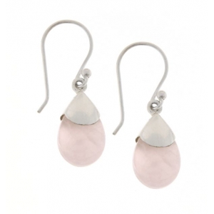 Rose Quartz Hanging earring model E9-101-0008