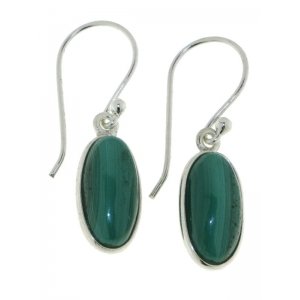 Malachite Hanging earring model E9-117