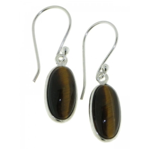 Tiger's Eye Hanging earring model E9-117