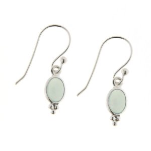 Chalcedony Aqua Hanging earring model E9-121