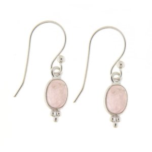 Roze Quarts Hanging earring model E9-121