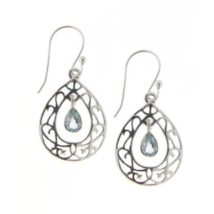 Blue Topaz Hanging earring model E9-123