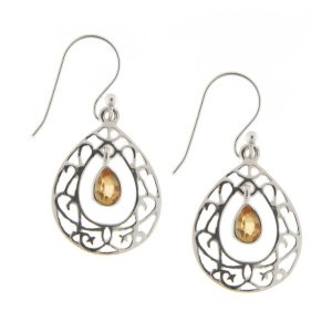 Citrine Hanging earring model E9-123