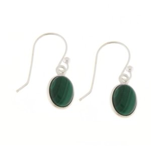 Malachite Hanging earring model E9-124