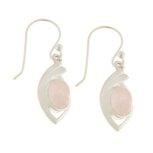 Rose Quartz Hanging earring model E9-128