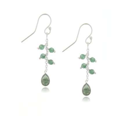 Aventurine Hanging earring model E5-080