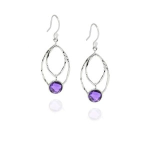 Amethyst Hanging earring model E5-082