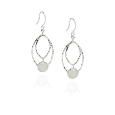 Rainbow Moonstone Hanging earring model E5-082