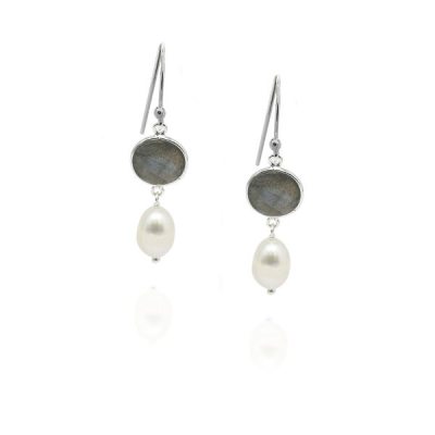 Labradorite Hanging earring model E5-083