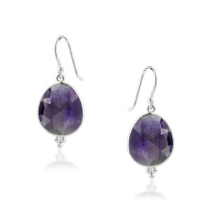 Amethyst Hanging earring model E6-006 Amethyst Hanging earring model E6-006