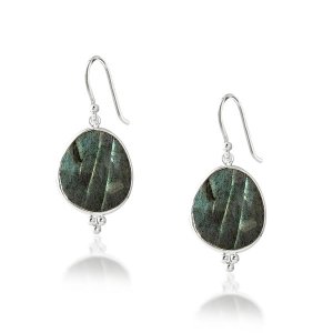 Labradorite Hanging earring model E6-006