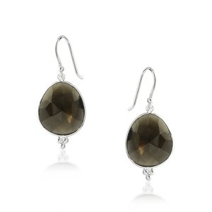 Smoky Quartz Hanging earring model E6-006
