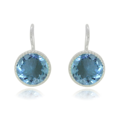 Blue Topaz Hanging earring model E6-032