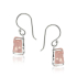Roze Quartz Hanging Earring model E6-046
