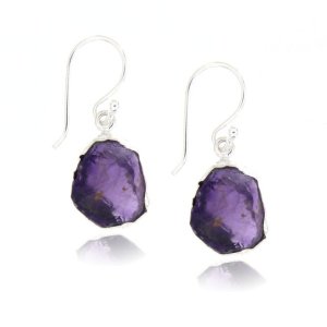 Amethyst Hanging Earring model E6-048