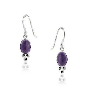Amethyst Hanging earring model E6-055