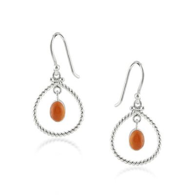 Carnelian Hanging earring model E6-060