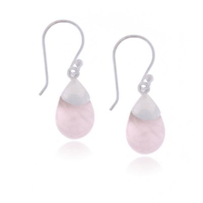Rose Quartz Hanging earring model E9-101-0008