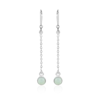 Chalcedony aqua Earring model E9-111