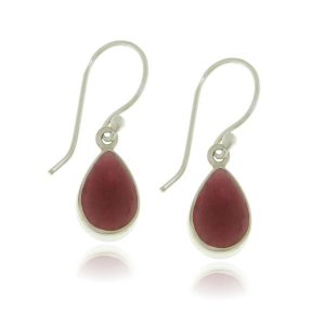 Garnet Hanging earring model E9-118 Garnet Hanging earring model E9-118