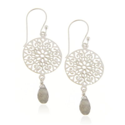 Labradorite Hanging earring model E9-122