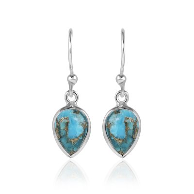 Copper Turquoise Hanging earring model E9-130