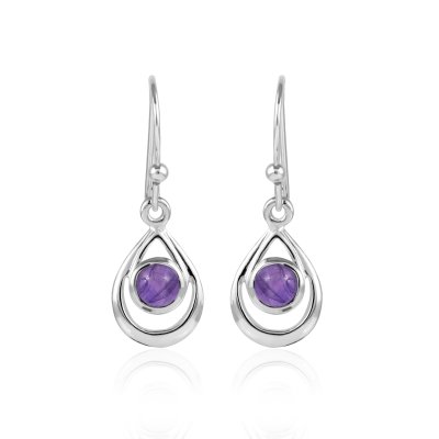 Amethyst Hanging earring model E9-131