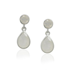 Rainbow Moonstone Studs model S5-004