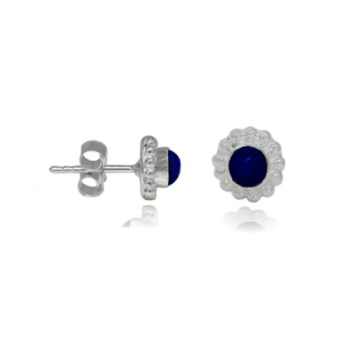 Lapis Lazuli Oorsteker model S6-009