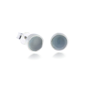 Chalcedoon aqua Oorsteker model S7-003