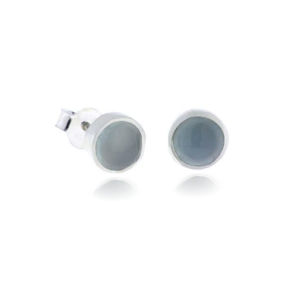 Chalcedoon aqua Oorsteker model S7-003