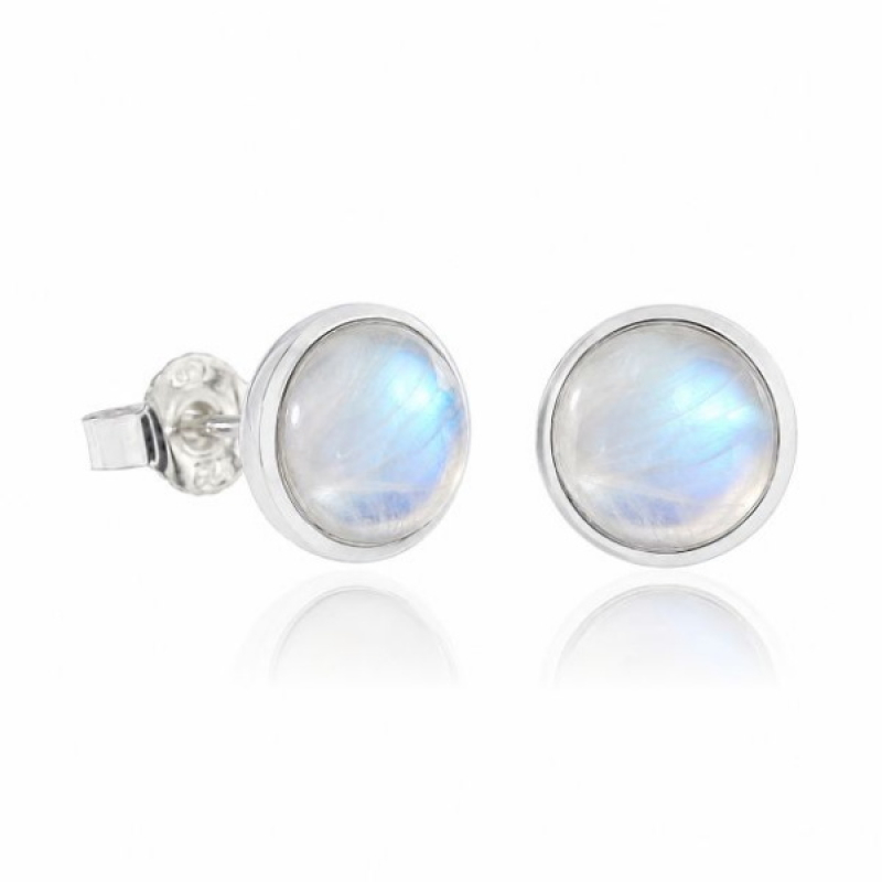 Rainbow Moonstone Stud model S7-004