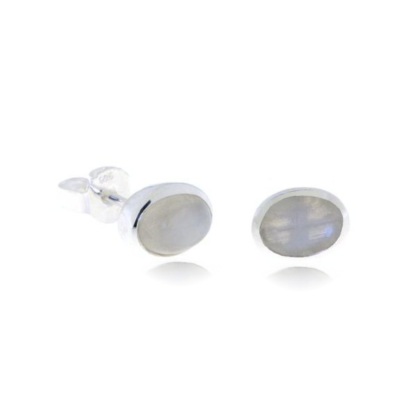 Rainbow Moonstone Stud model S7-006