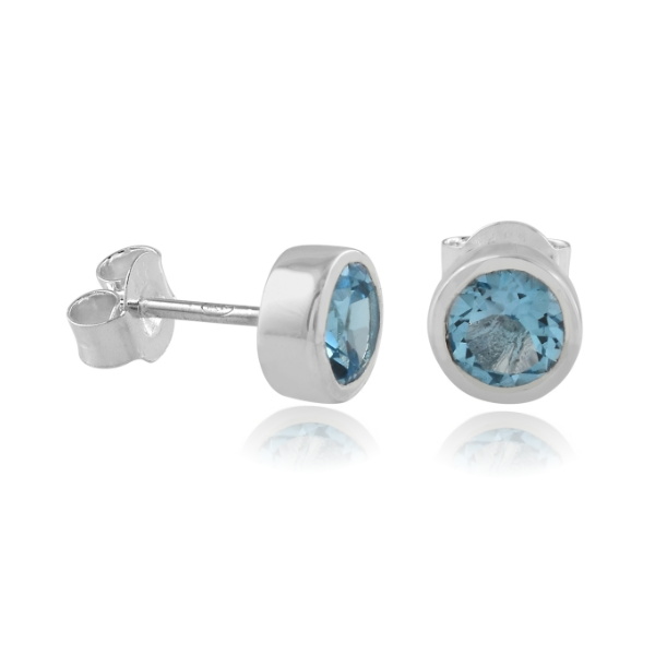 Blue Topaz Stud model S7-009