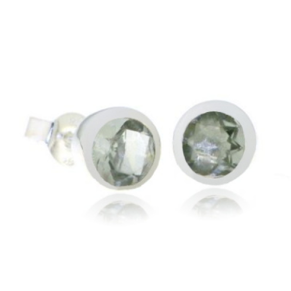 Prasiolite Stud model S7-009