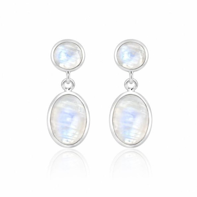Rainbow Moonstone Stud model S7-101