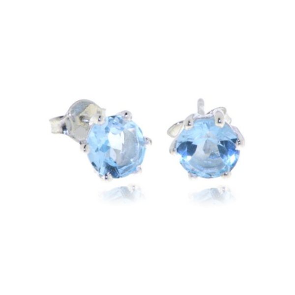 Blue Topaz Stud model S9-005