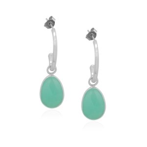 Chalcedony aqua Stud model E5-072