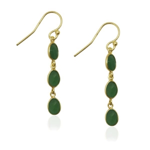 Aventurine Hanging earring E5g-049