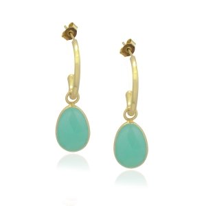 Chalcedony aqua Stud model E5g-072