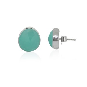 Chalcedony aqua Stud model S5-002